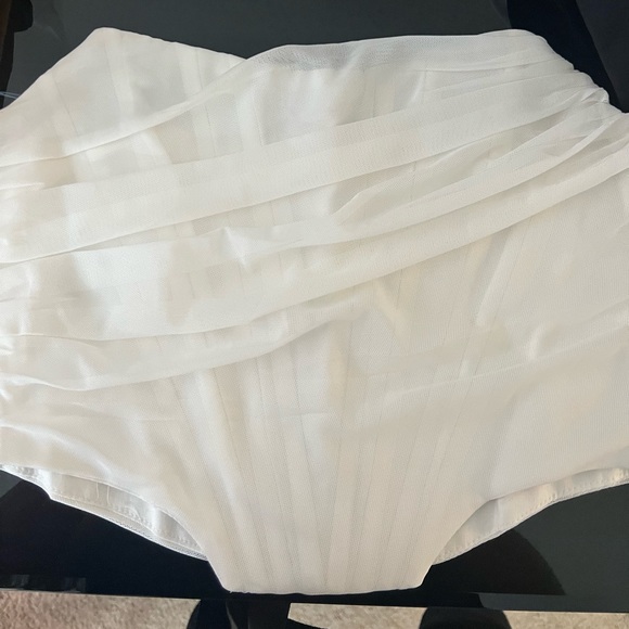 NEW Chiffon Boned Strapless Angled Corset Top - Picture 9 of 12